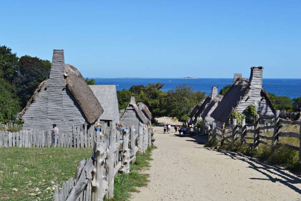 The Plymouth Plantation village.