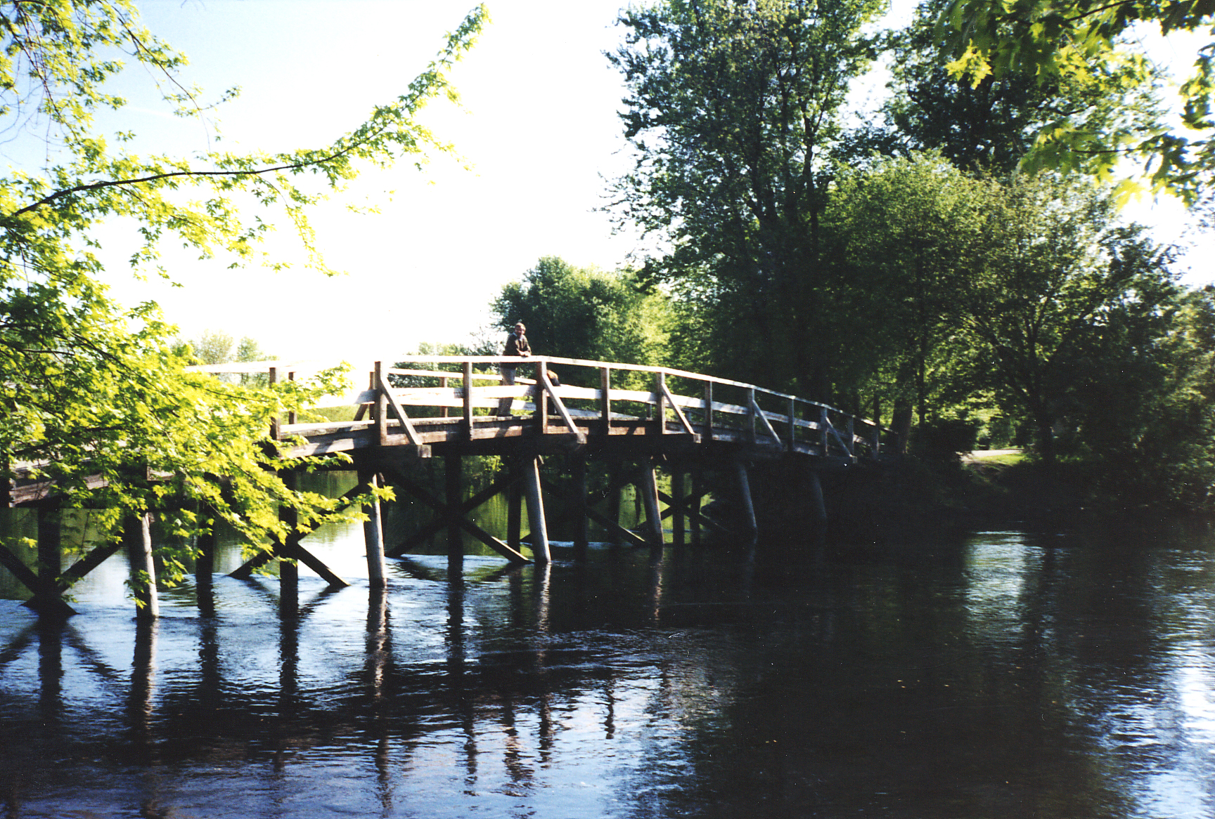 The Old North Bridge over the Concord River